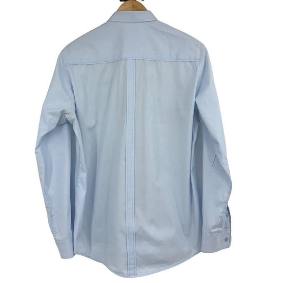 7 Diamonds Nordstrom Blue Shirt Size M Mens Button Casual 2467 GUC Long Sleeve - Picture 7 of 11